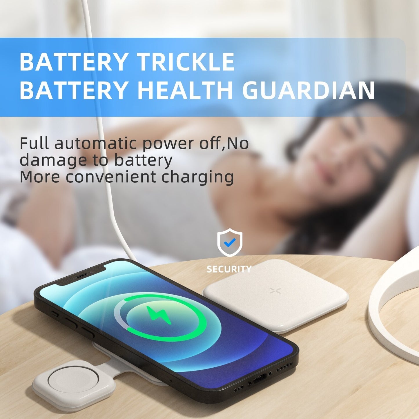 3-in-1 Foldable Magnetic Wireless Charger – Multi-Device Station