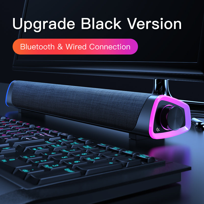 4D Computer Speaker Bar – Stereo Subwoofer for Mac & PC