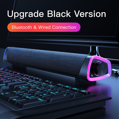 4D Computer Speaker Bar – Stereo Subwoofer for Mac & PC
