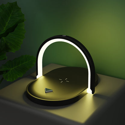 3-in-1 Wireless Charger & LED Reading Lamp – Foldable & Fast Charging