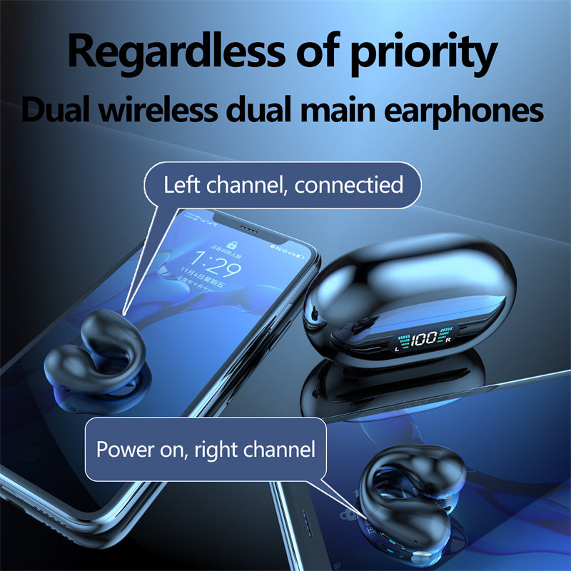 Bone Conduction TWS Earbuds – Touch Wireless Bluetooth 5.3