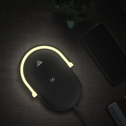 3-in-1 Wireless Charger & LED Reading Lamp – Foldable & Fast Charging